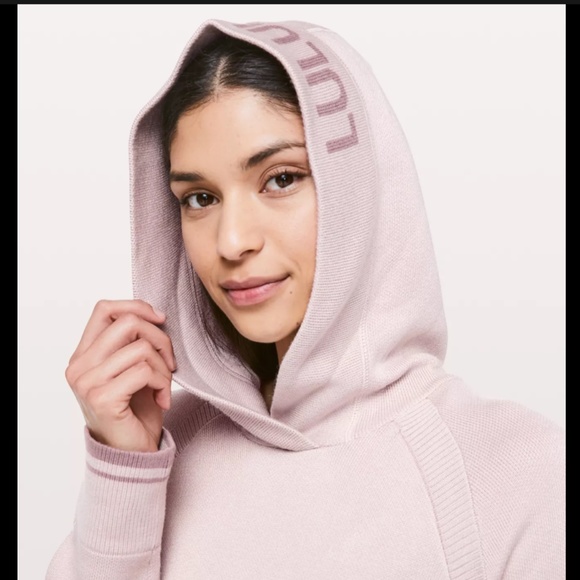 Lululemon Soothe Away Knit Hoodie Pink Size 4 - Picture 3 of 14